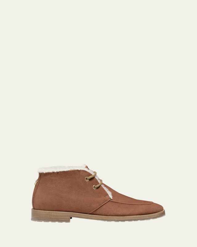 Aspen Suede Shearling-Lined Winter Boots